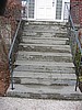 Before photo - steps with brick borders